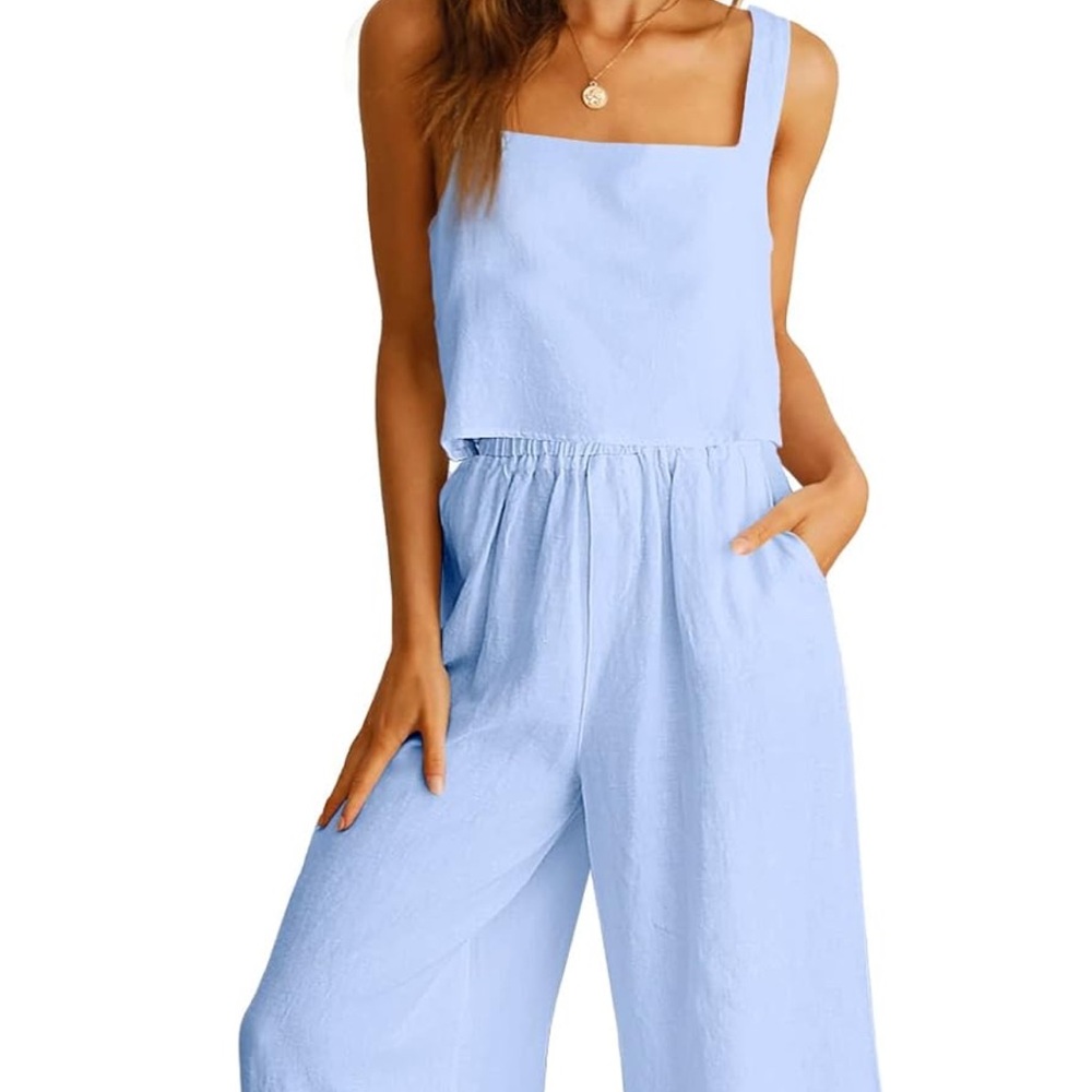 Light Blue Women's Jumpsuit